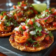 Spicy Shrimp Ceviche Tostadas Quick Mexican Appetizers
