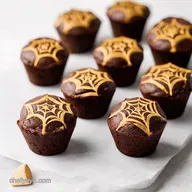 Spooky Spiderweb Brownie Bites Easy Halloween Treats