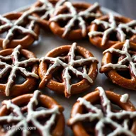 Easy Halloween Treats Spooky Spiderweb Pretzels