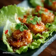 Shrimp Lettuce Wraps: Speedy Healthy Asian Recipe with Sticky Glaze