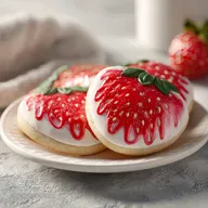 Strawberry Kiss Cookies: Baked Berry Treats for 24 Servings