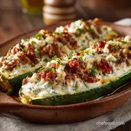 Stuffed Zucchini with Sausage: Creamy Ricotta Boats (Low Carb)