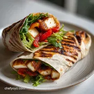 Sweet Chili Halloumi Wraps Pan-Seared in 20 Minutes