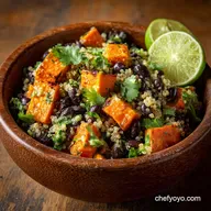 Sweet Potato and Black Bean Quinoa Bowls The Creamy Avocado-Lime Dressing Recipe