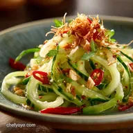 Sweet and Spicy Crunchy Thai Cucumber Salad: Quick, Easy Recipe