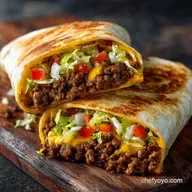 MessFree Cheeseburger Crunch Wrap Proper Ground Beef Dinner Idea