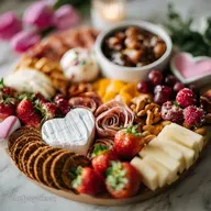Valentine s Day Charcuterie Board Idea with Heart Shaped Cheeses | Easy & Romantic