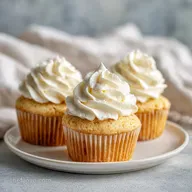 Vanilla Cupcakes with Buttercream Frosting for 12