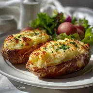 Twice Baked Potatoes: Restaurant-Grade Crispy Skin