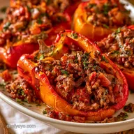 Venison Stuffed Peppers in 55 Minutes