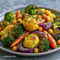 Weeknight Roasted Veggie Bowl for 4