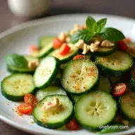 Zesty Keto Cucumber Salad Cool Crisp CarbConscious