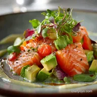 Salmon Avocado Salad Quick Creamy Healthy Lunch Recipe