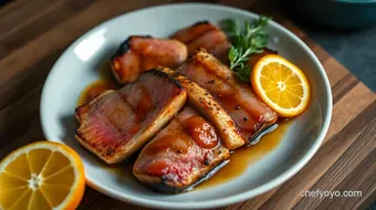 Perfectly Seared Yellowfin Tuna Recipe with Citrus Soy Glaze recipe card