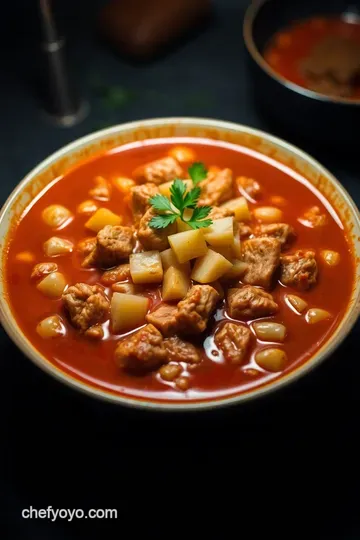 Authentic Pozole Rojo: A Hearty Mexican Delight presentation
