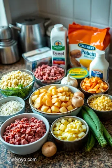 Cheeseburger Chowder Soup: A Cozy Classic with a Twist ingredients
