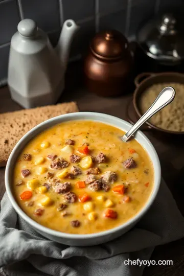 Cheeseburger Chowder Soup: A Cozy Classic with a Twist presentation