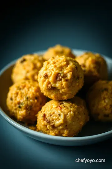 Cheesy Sausage Balls with Bisquick – The Ultimate Party Snack presentation