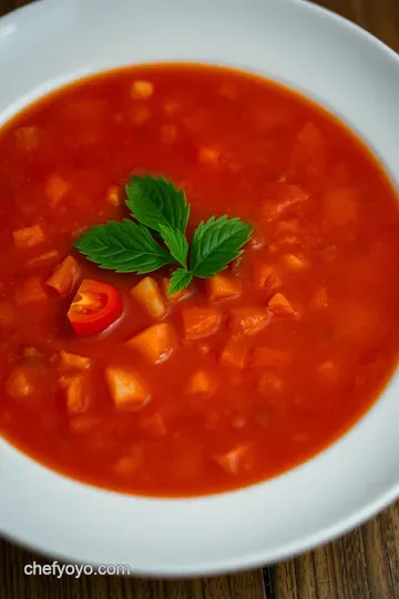 Chilled Spanish Gazpacho – A Refreshing Taste of Summer presentation