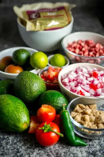 Chipotle-Inspired Guacamole Recipe ingredients