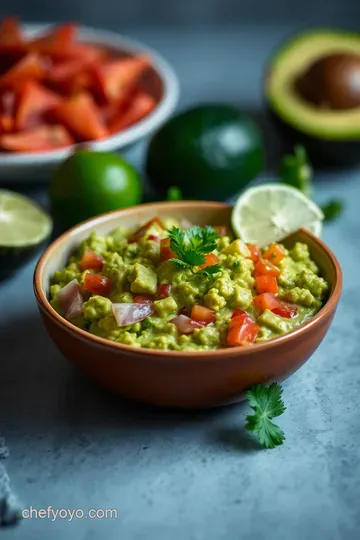 Chipotle-Inspired Guacamole Recipe presentation