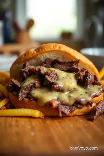 Classic French Dip Sandwiches with Savory Au Jus presentation