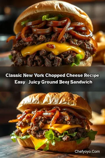 Classic New York Chopped Cheese Recipe – Easy & Juicy Ground Beef Sandwich