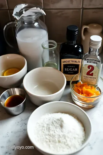Classic Old Fashioned Cocktail Simple Syrup ingredients