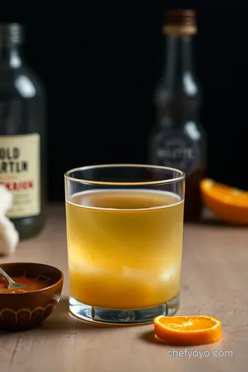Classic Old Fashioned Cocktail Simple Syrup presentation