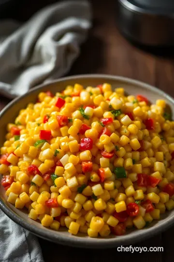 Corn O' Brien: A Flavorful Twist on a Classic Side Dish presentation