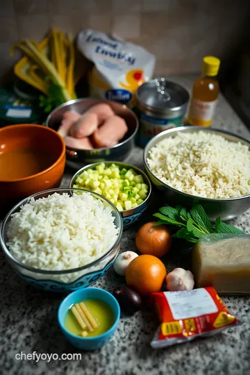 Creamy Lemon Herb Chicken and Rice in the Instant Pot ingredients