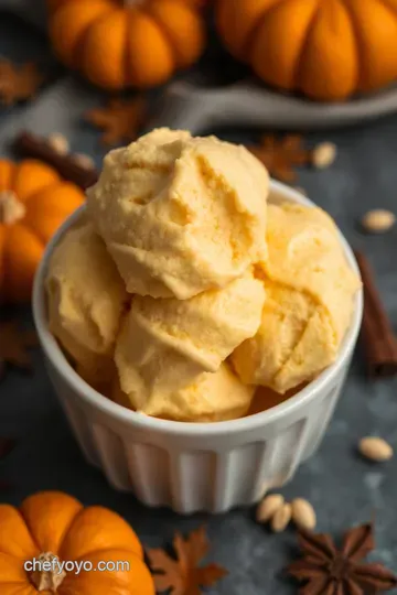 Creamy Pumpkin Spice Ice Cream: A Taste of Autumn in Every Scoop! presentation
