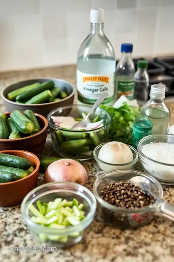 Crisp & Zesty Refrigerator Pickles ingredients