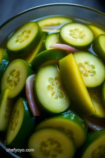 Crisp & Zesty Refrigerator Pickles presentation