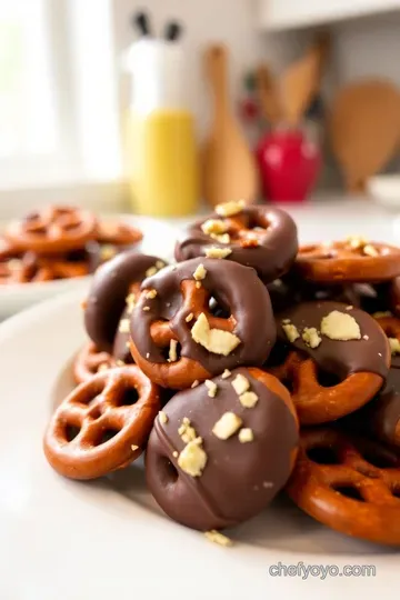 Decadent Chocolate-Coated Pretzels steps