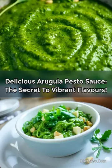 Delicious Arugula Pesto Sauce: The Secret to Vibrant Flavours!