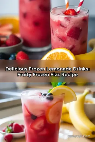 Delicious Frozen Lemonade Drinks: Fruity Frozen Fizz Recipe