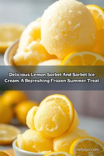 Delicious Lemon Sorbet and Sorbet Ice Cream: A Refreshing Frozen Summer Treat