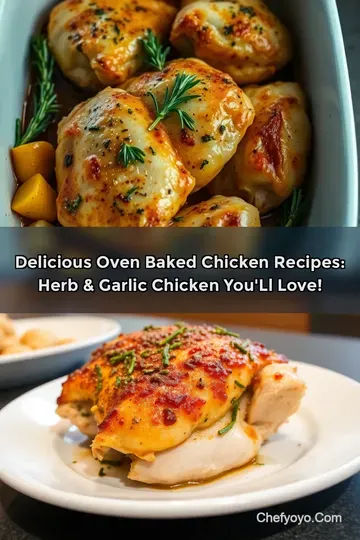 Delicious Oven Baked Chicken Recipes: Herb & Garlic Chicken You' ll Love!