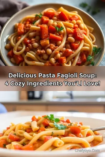 Delicious Pasta Fagioli Soup: 4 Cozy Ingredients You’ll Love!