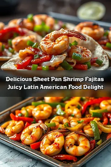 Delicious Sheet Pan Shrimp Fajitas: Juicy Latin American Food Delight