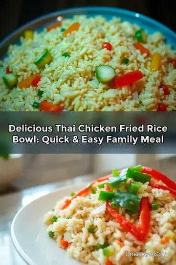 Delicious Thai Chicken Fried Rice Bowl: Quick & Easy Family Meal