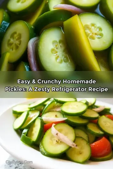 Easy & Crunchy Homemade Pickles: A Zesty Refrigerator Recipe
