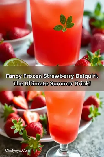 Fancy Frozen Strawberry Daiquiri: The Ultimate Summer Drink!