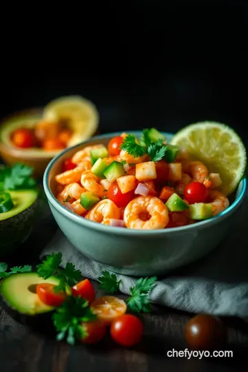 Fiesta Shrimp Cocktail: A Zesty Mexican Delight presentation