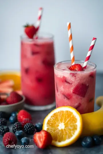 Fruity Frozen Fizz: A Refreshing Summer Elixir presentation