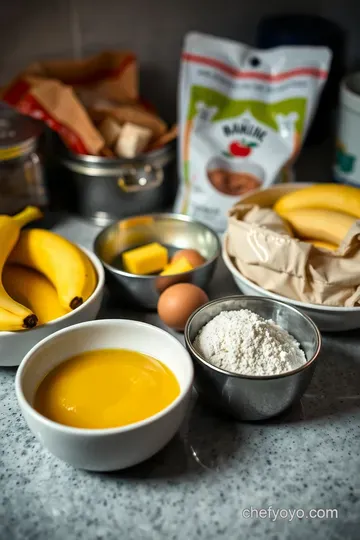 Irresistibly Moist Banana Bread ingredients