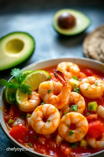 Mexican Shrimp Cocktail Fiesta presentation