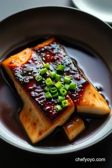 Miso-Glazed Black Cod: A Flavorful Fusion of Umami and Elegance presentation