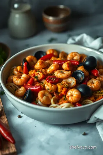 Mixed Shellfish Paella: A Taste of the Mediterranean presentation